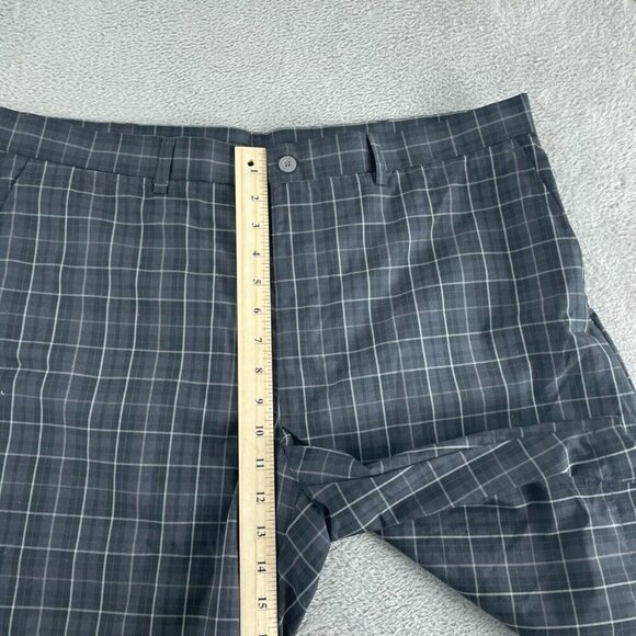 Ben Hogan Performance Mens Plaid Golf Shorts 38 Gray Polyester 5190 - Picture 5 of 9
